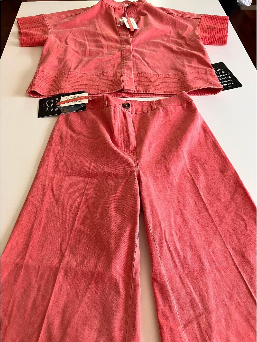 NWT Tuckernuck x Murray’s Toggery Shop Nantucket Red Matching Set - Picture 9 of 15